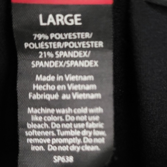 Spyder Active Black leggings pockets Large - Picture 7 of 8